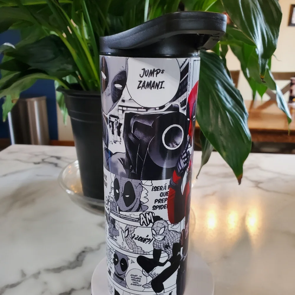 Deadpool Comic Strip 20oz Tumbler 🎉sale